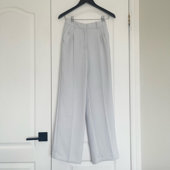 Aritzia Wilfred Effortless Pants 0 Frozen Grey - Picture 2 of 5